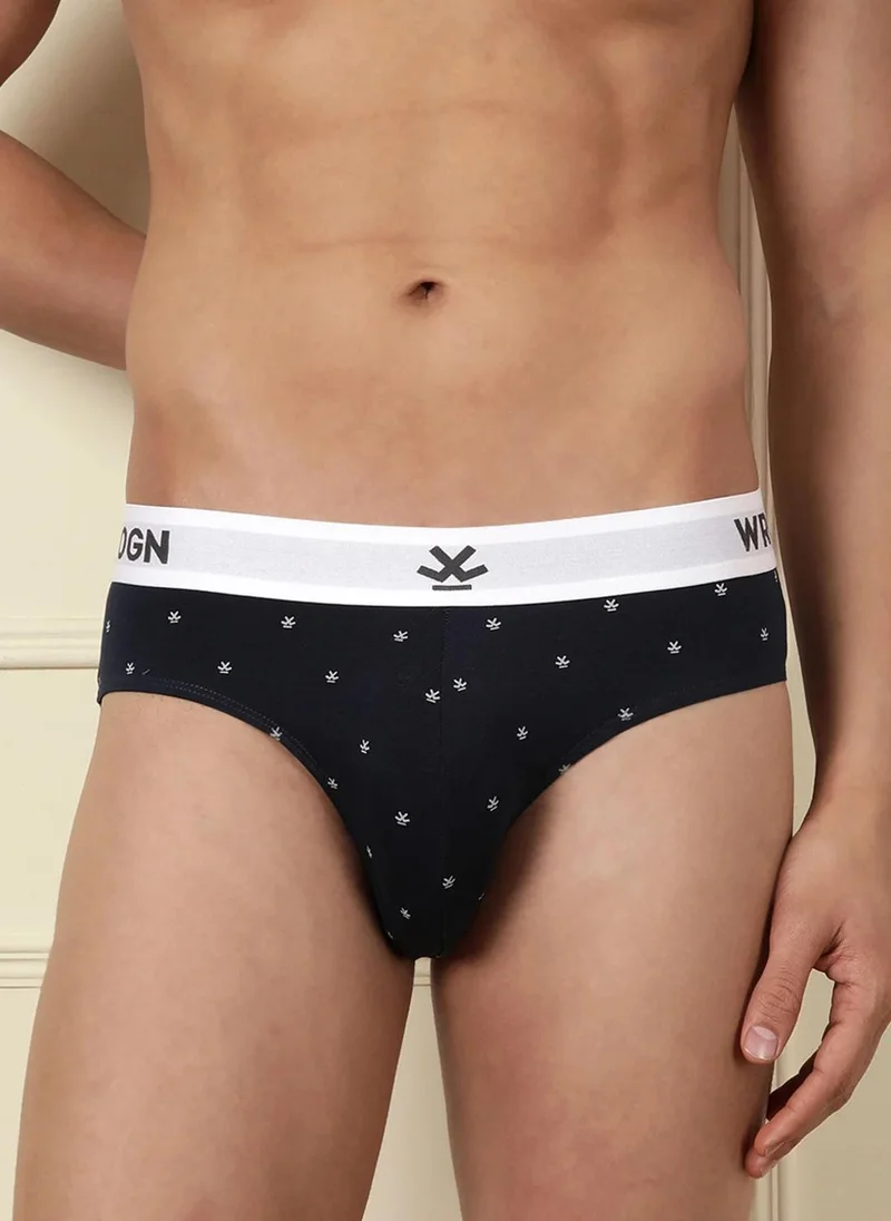 Wrogn Printed Mid Rise Smooth Touch 2-Pack Brief